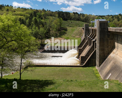 Nimrod Dam, Arkansas Highway 7, Arkansas. Stock Photo