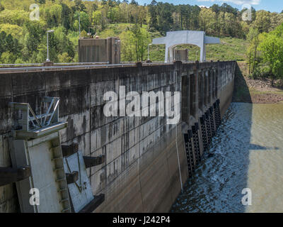 Nimrod Dam, Arkansas Highway 7, Arkansas. Stock Photo