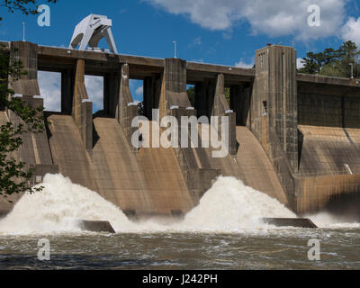 Nimrod Dam, Arkansas Highway 7, Arkansas. Stock Photo