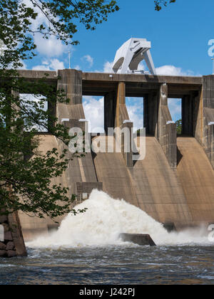 Nimrod Dam, Arkansas Highway 7, Arkansas. Stock Photo