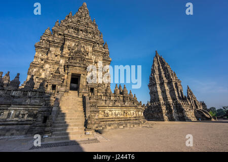 Candi Siwa (Shiva Temple) in Prambanan temple complex. 9th century Hindu temple compound located near Yogyakarta on Central Java, Indonesia Stock Photo