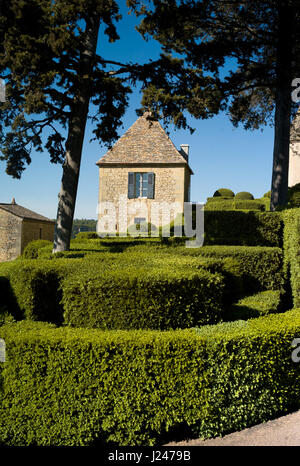 Gardens at the Château de Marqueyssac Stock Photo