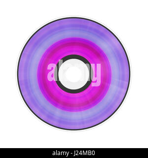 Compact disk on white background isolated Stock Photo