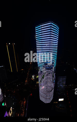 Modern architecture dominates the skyline in Nanjing, China. Stock Photo