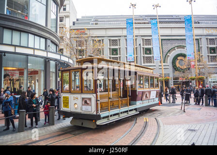 San Francisco, California, United States of America, North America, cable car Stock Photo