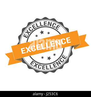 Excellence stamp illustration Stock Photo