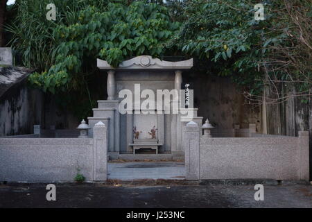 Turtleback tomb in Miyakojima, Japan Stock Photo