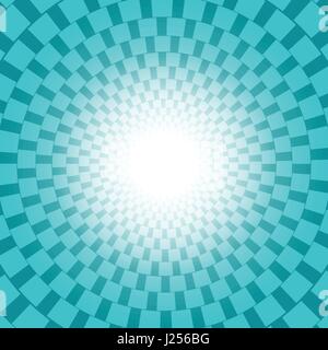 Green checkered pattern with sun burst vector design for abstract background concept Stock Vector