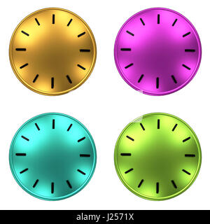 clock without arrows 3D illustration Stock Photo