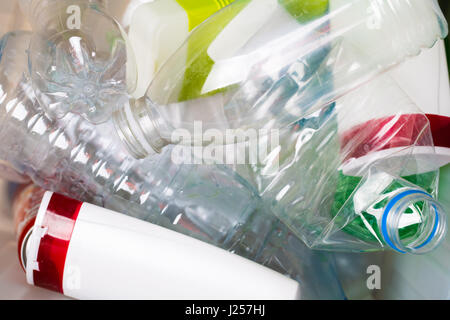 Picture of utilized PET bottles Stock Photo