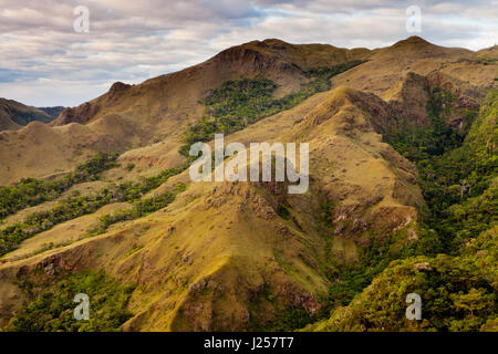 Mountain formations in Altos de Campana National Park, Republic of Panama. Stock Photo