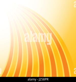 Colorful bright orange stripes curve abstract pattern background concept Stock Vector