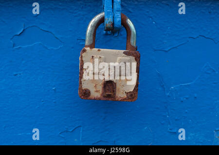 Old corroded padlock Stock Photo