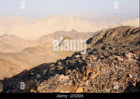 Walk through the mountains near the Gulf of Eilat Red Sea in Israel ...