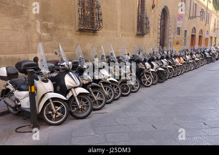 Scooters in Florence Stock Photo