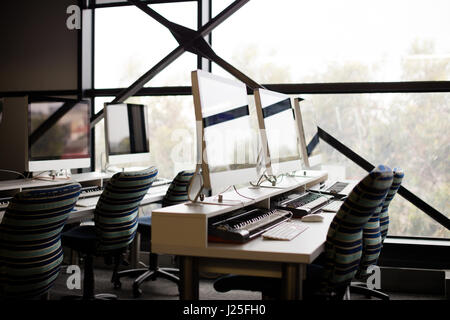 View of modern office interior Stock Photo