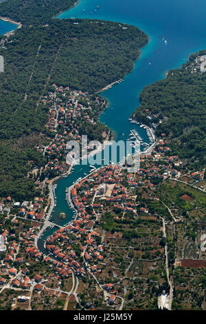 port bay of Vrboska town on Hvar island Croatia Stock Photo - Alamy