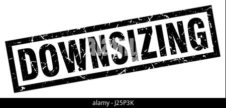 square grunge black downsizing stamp Stock Vector Image & Art - Alamy