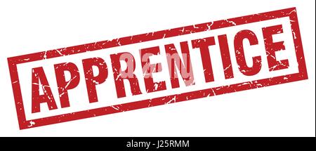 square grunge red apprentice stamp Stock Vector Image & Art - Alamy