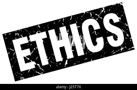 square grunge black ethics stamp Stock Vector Image & Art - Alamy