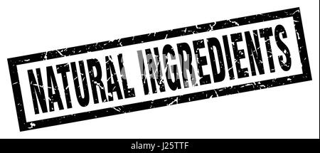 square grunge black natural ingredients stamp Stock Vector Image & Art ...