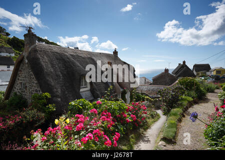 Cadgwith village on The Lizard Peninsula. Cornwall. UK. Stock Photo