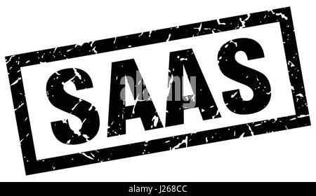 square grunge black saas stamp Stock Vector Image & Art - Alamy