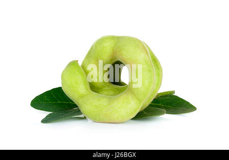 Manila tamarind fruit isolated on white background. Stock Photo