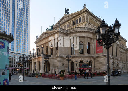 Opera House in Frankfurt am Main, Germany, Europe Stock Photo
