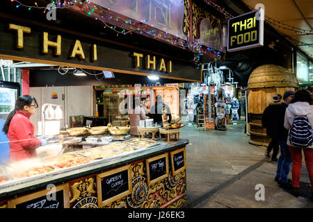 Thai food restaurant in Camden Market, London, England, UK, Europe Stock Photo