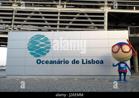Lisbon Oceanarium mascot Vasco Stock Photo