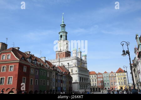 Old Market Square in Poznan Stock Photo