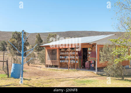 BARRYDALE, SOUTH AFRICA - MARCH 25, 2017: A book and curios shop in Barrydale, a small town in the Western Cape Province Stock Photo