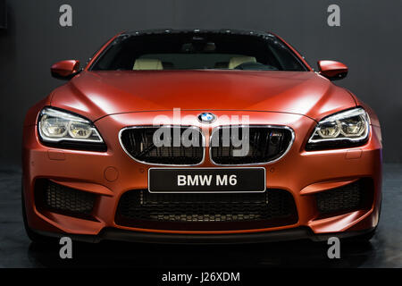 Belgrade, Serbia - March 23, 2017: New BMW M6 presented at Belgrade 53th International Motor Show - MSA (OICA). Stock Photo