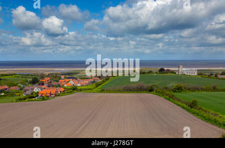Salthouse Church and the North Norfolk Coast Stock Photo