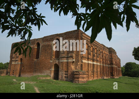 The remaining of Darasbari Mosque, the largest mosque in Bangladesh now in ruins located in Shibganj in Chapai Nawabganj, the mosque was built in 1479 Stock Photo