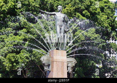 The Archibald fountain, Hyde Park, Sydney, New South Wales, Australia Stock Photo