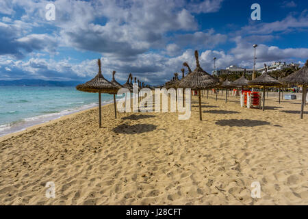 City Beach, Palma de Mallorca, Mallorca, Balearics, Spain Stock Photo