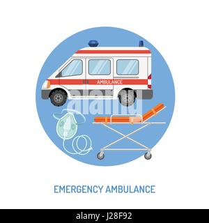 medical emergency ambulance concept Stock Vector