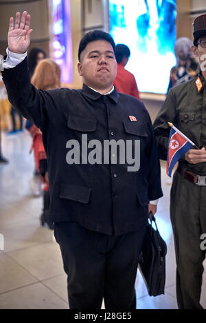 Cosplay participant dressed as Kim Jong Un, Comic Con, Bangkok ...