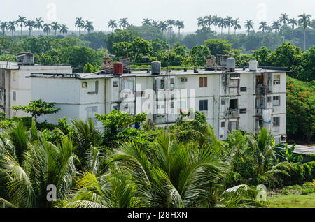 Cuba, Ciego de Ávila, Morón, houses in Moron Stock Photo