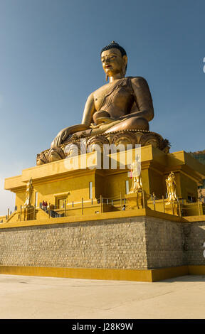 Buddha Dordenma Statue or Big Golden Buddha, in Thimphu (Bhutan) Stock Photo