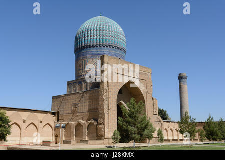 Uzbekistan, Samarkand Province, Samarkand, Bibi Khanum Mosque Stock Photo