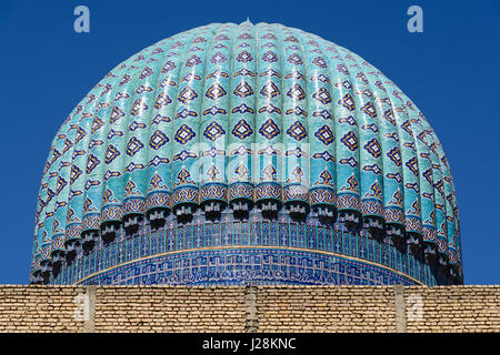 Uzbekistan, Samarkand Province, Samarkand, Bibi Khanum Mosque Stock Photo