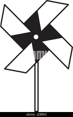 turbine paper isolated icon Stock Vector
