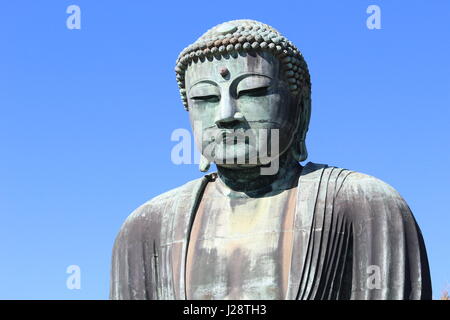 The Great Buddha of Kamakura's Kotoku-in Temple Stock Photo