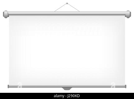 Projection Screen Vector Illustration. Stock Vector