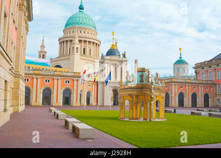 Courtyard of Landtag Brandenburg, Potsdam, near Berlin, Germany Stock Photo