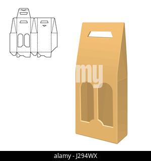Mock up Clear Box Stock Vector
