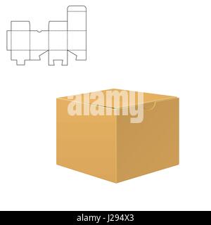 Mock up Clear Box Stock Vector